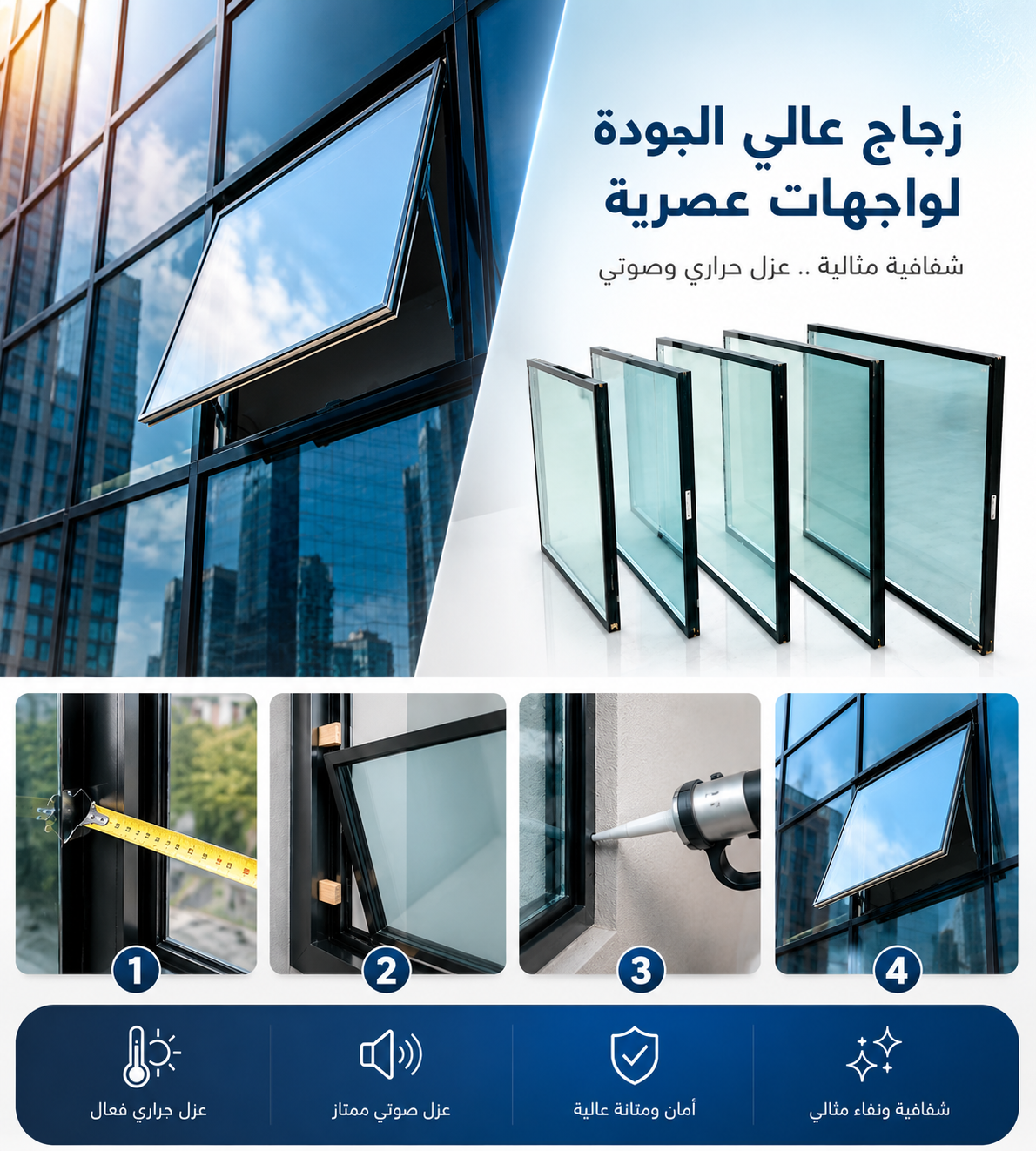 زجاج مزدوج